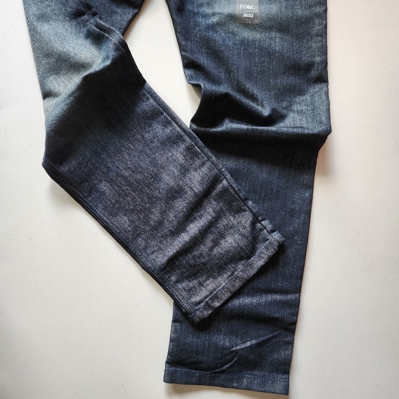 PD&C Men’s Blue Jeans – Size 38x32 – NWT with Belt - Picture 6 of 9